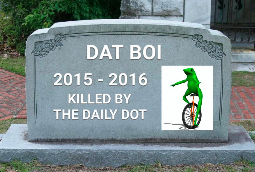 Image result for dat boi shot