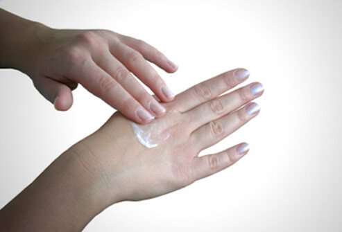 Ringworm is usually treated with topical antifungal creams.