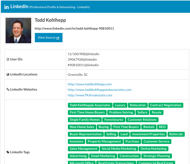 todd kohlhepp linkedin profile
