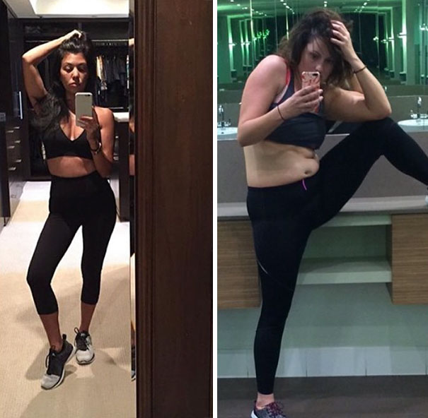 Happy Birthday Kourtne Kardashian! May Your Day Be Filled With Post Workout Selfies And Tutorials On How To Eat A Kitkat